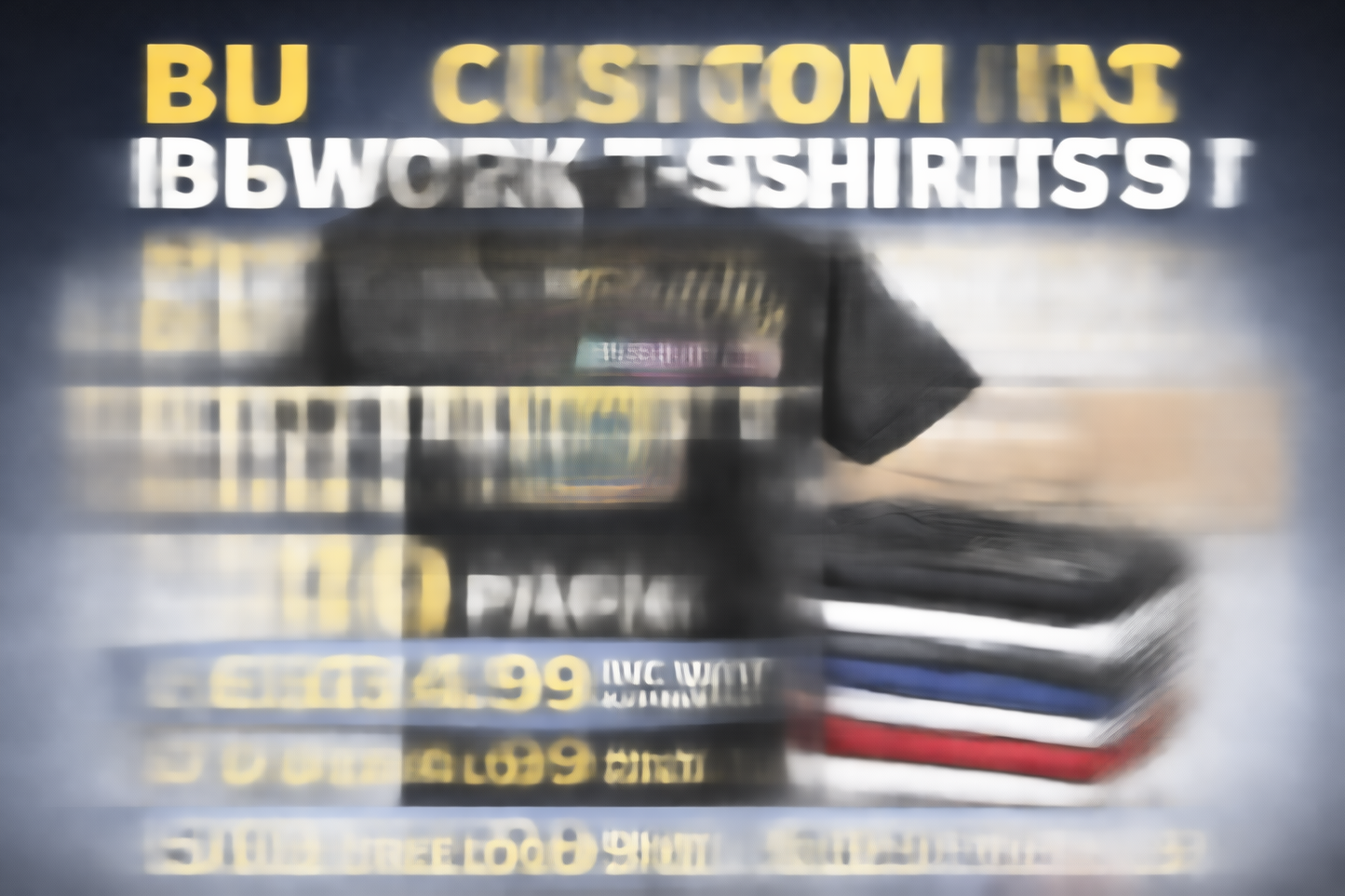 Custom Workwear T-Shirts (Pack of 5)- Logo Printing, Bulk Uniforms UK