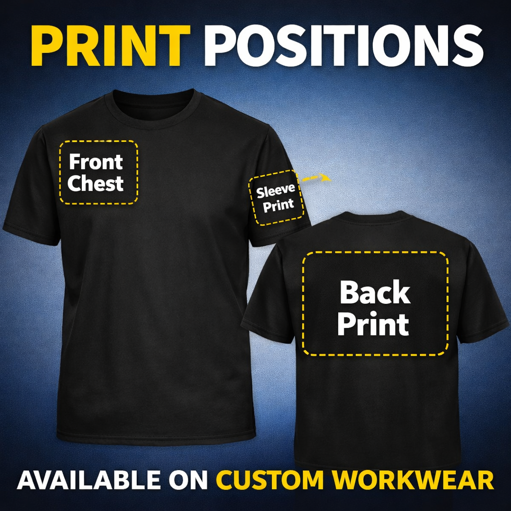 30 Custom Workwear T-Shirts – Bulk Logo Printing for Businesses UK